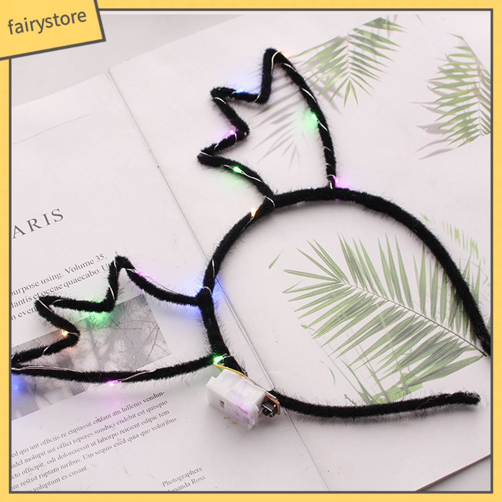 Băng Đô Cài Tóc Hình Sừng Hươu Phát Sáng Độc Đáo