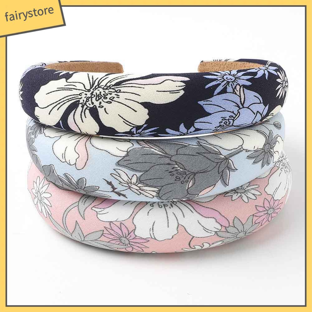 Băng Đô Cài Tóc Có Mút Xốp In Họa Tiết Da Báo Cho Nữ