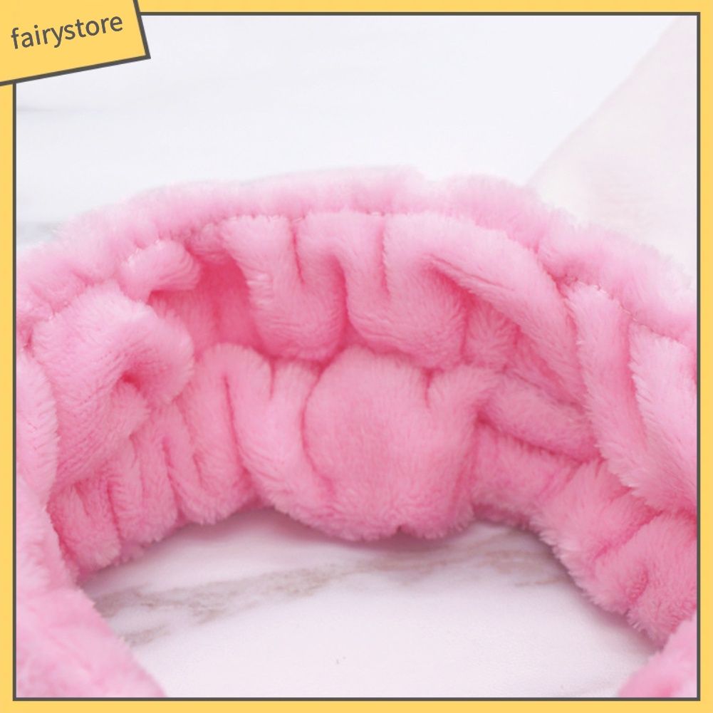 Băng Đô Tai Thỏ Dễ Thương Dùng Rửa Mặt / Trang Điểm Cho Nữ