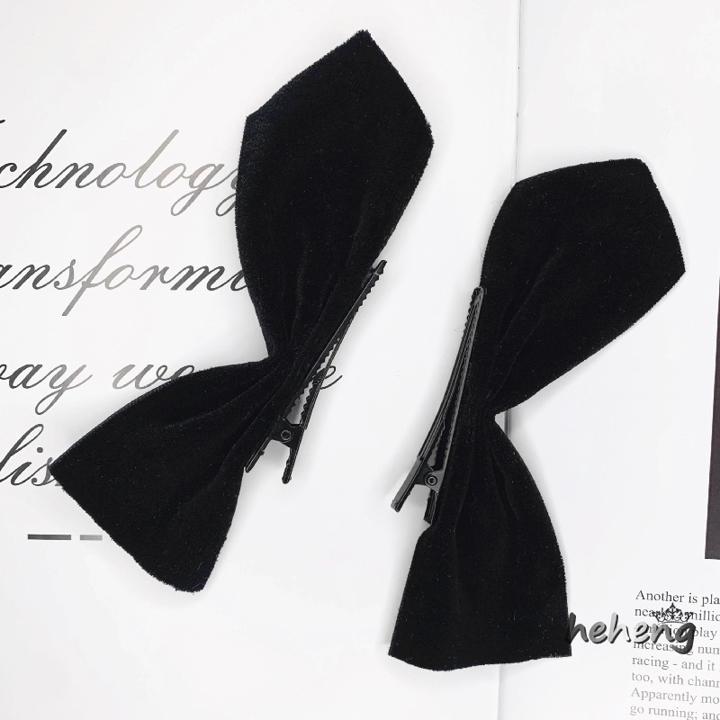 Kẹp Tóc Hình Nơ Ruy Băng Bằng Vải Satin Cho Nữ