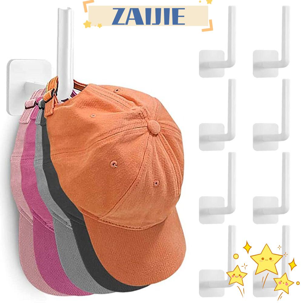 Zaijie Set 24 Móc Treo Mũ Bóng Chày Dính Tường Đa Năng