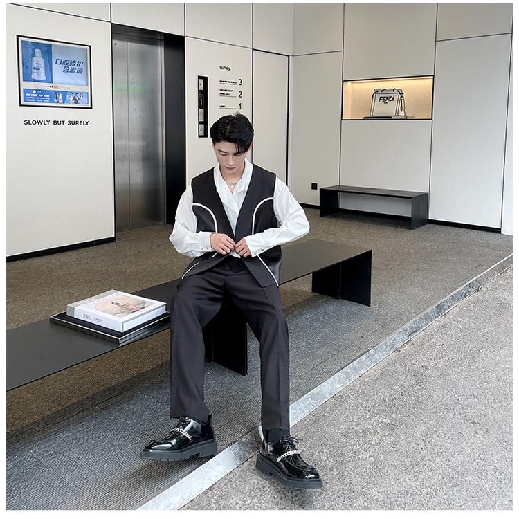 Áo Ghi Lê Không Tay Phong Cách Đường Phố Cao Cấp Cho Nam