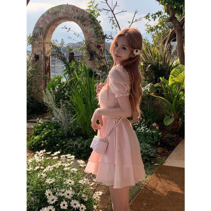 Đầm Công Chúa Pettiskirt Thắt Nơ Eo Tinh Tế Thời Trang Mùa Hè Cho Nữ