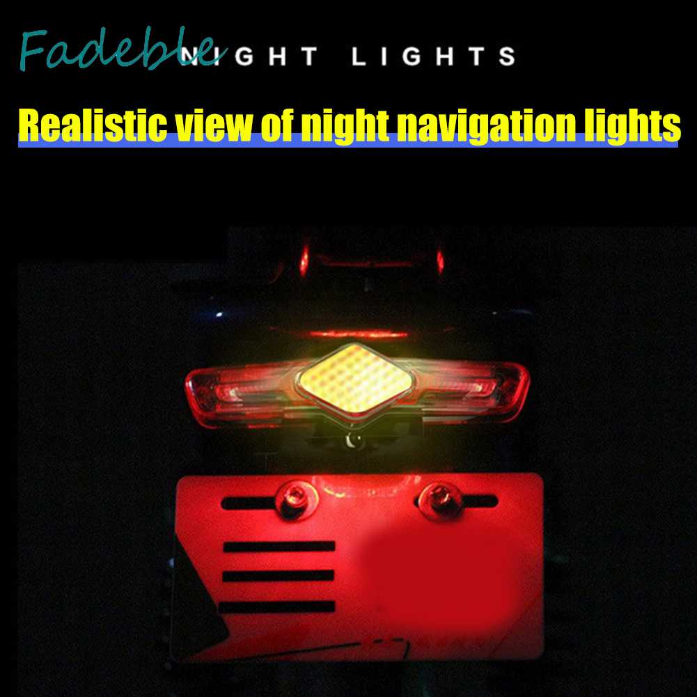 Đèn LED Xi Nhan 36-60V Chống Thấm Nước Gắn Đuôi Xe Đạp Điện