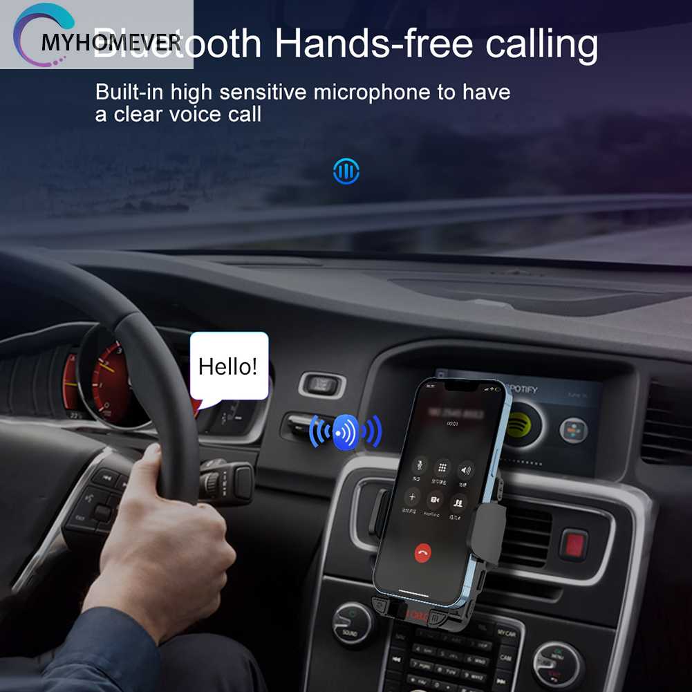 Giá Đỡ Điện Thoại / Máy Nghe Nhạc MP3 / Đài FM Kết Nối Bluetooth Cho Xe Hơi