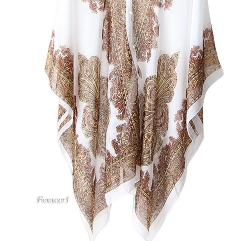 [Fenteer1] Khăn Choàng Cổ Chiffon Mềm Mại Không Tay Thời Trang Đi Xe Đạp Mùa Hè Cho