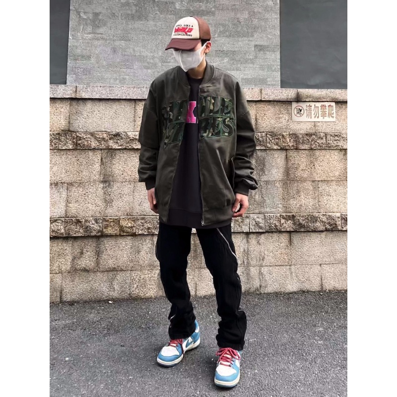 Áo Khoác Bóng Chày Dáng Rộng Thêu Chữ Phong Cách Đường Phố Mỹ Thời Trang Xuân Thu Cho Nam Và Nữ