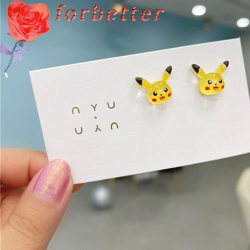Bông Tai Hoạt Hình Pikachu Mặt Cười Thỏ Gấu Nhật Bản Hóa Trang Cho Học Sinh