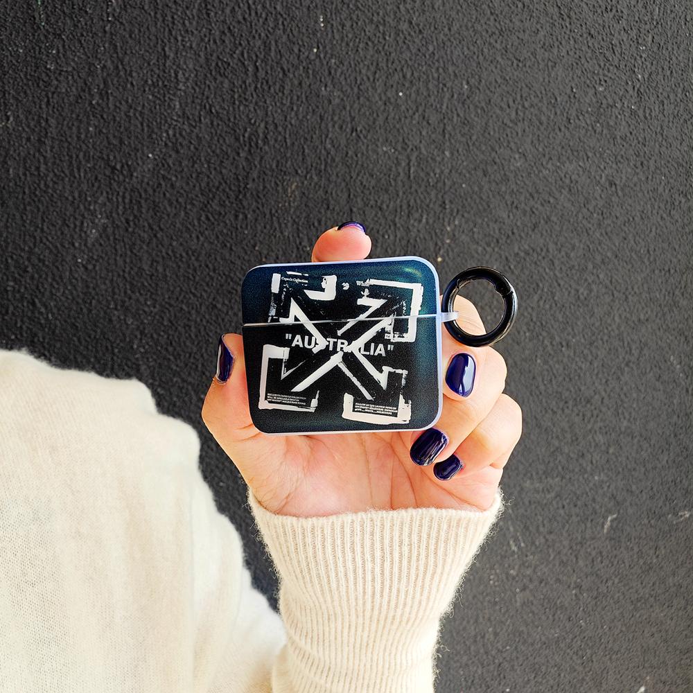 Vỏ Bảo Vệ Hộp Sạc Tai nghe không dây AirPods 1 2 gen3 pro2 2022 Bằng Silicon Họa Tiết Đầu Mũi Tên Thời Trang