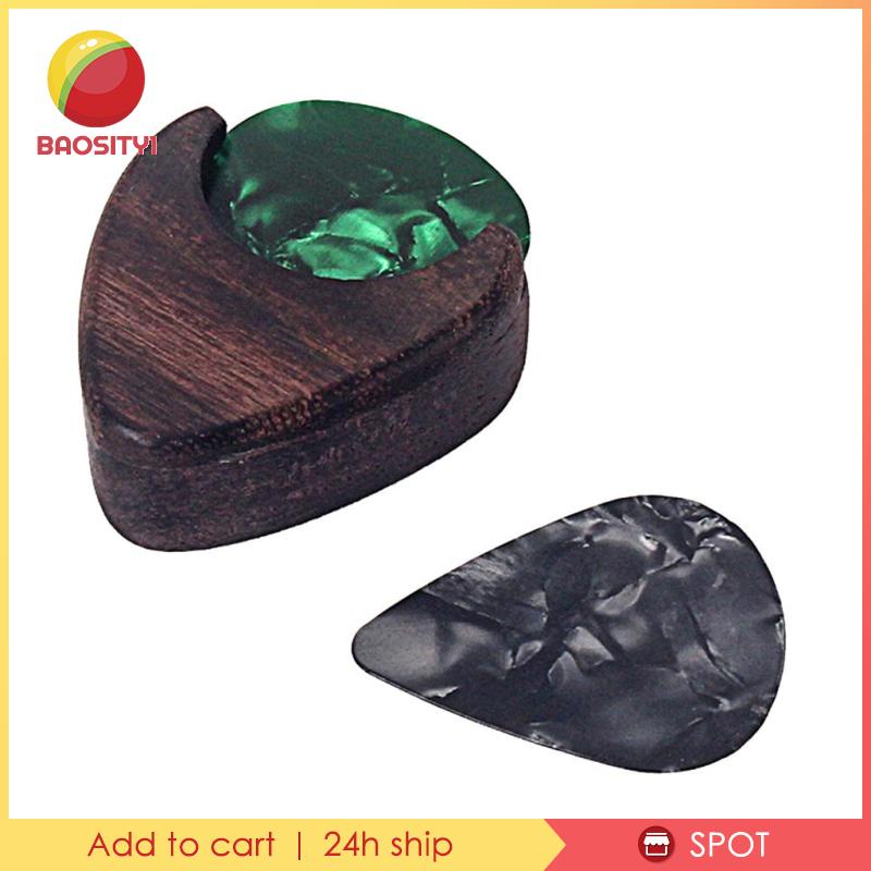 Giá Đỡ Miếng Gảy Đàn Guitar Bằng Gỗ Hoa Hồng Màu Nâu Đậm Baosity1