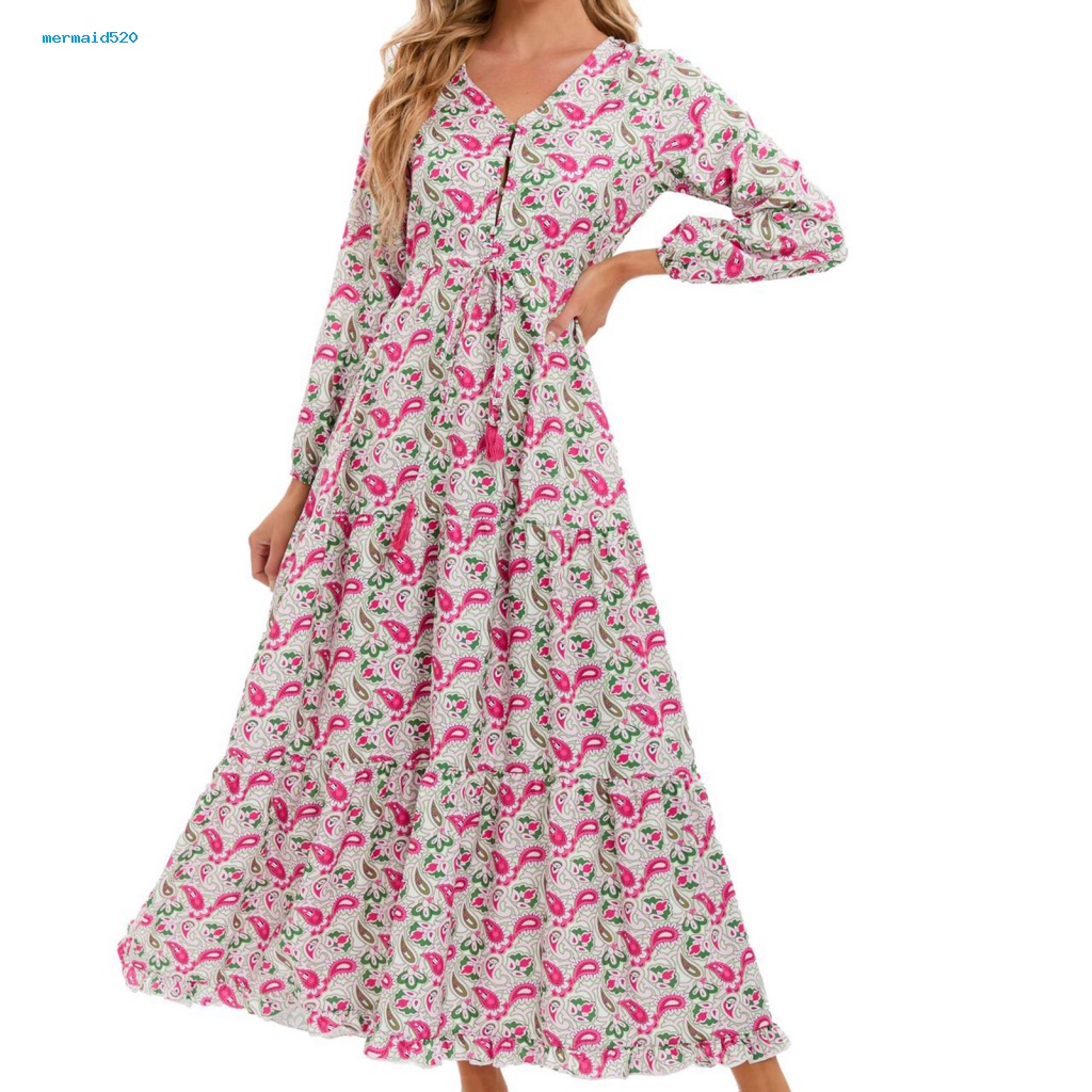 Đầm Dài Tay Thời Trang Xinh Xắn Dành Cho Nữ