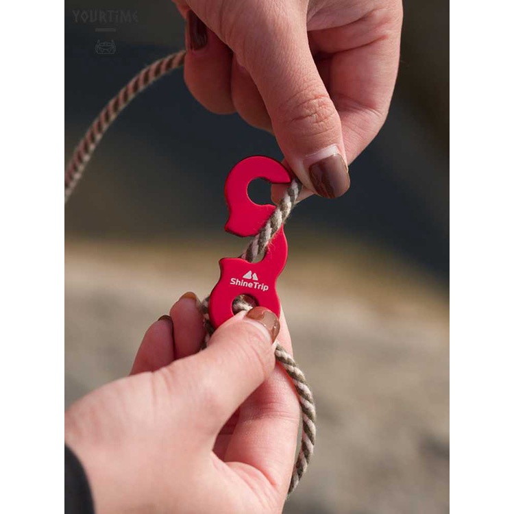 Bộ 10 Móc Khóa Dây Lều Cắm Trại Hình Chữ S