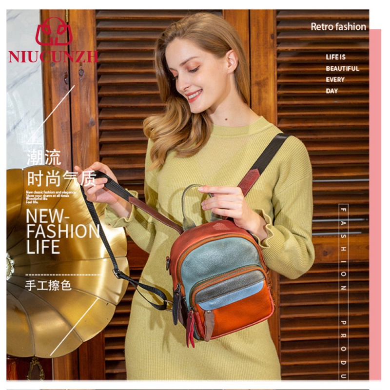 Balo Da Thật Phong Cách Retro Thời Trang Cho Nữ