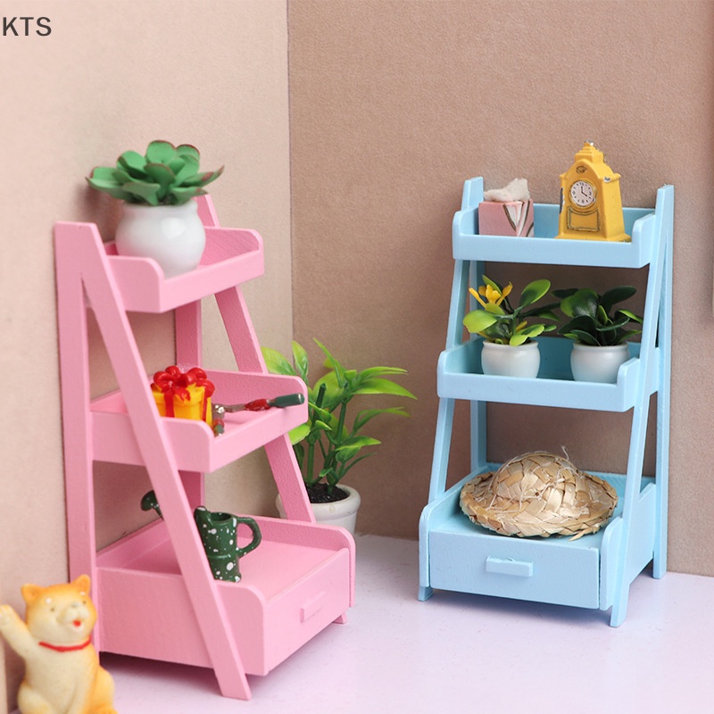 1 Kệ Để Cây 3 Tầng Trang Trí Nhà Búp Bê 1: 12