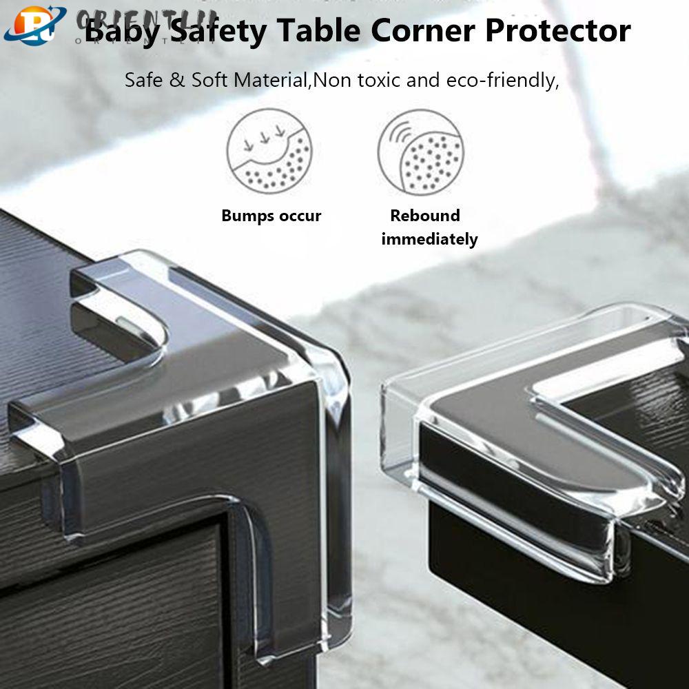 Bộ 4 Miếng Bọc Cạnh Bàn Bằng Silicon Mềm Bảo Vệ An Toàn Cho Bé