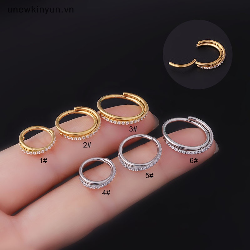Uu Khuyên Mũi Bằng Thép Phẫu Thuật Bấm Lỗ Tai Helix Septum