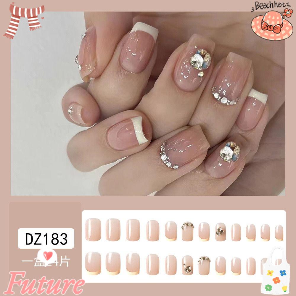 Set 24 Móng Tay Giả Có Thể Tháo Rời