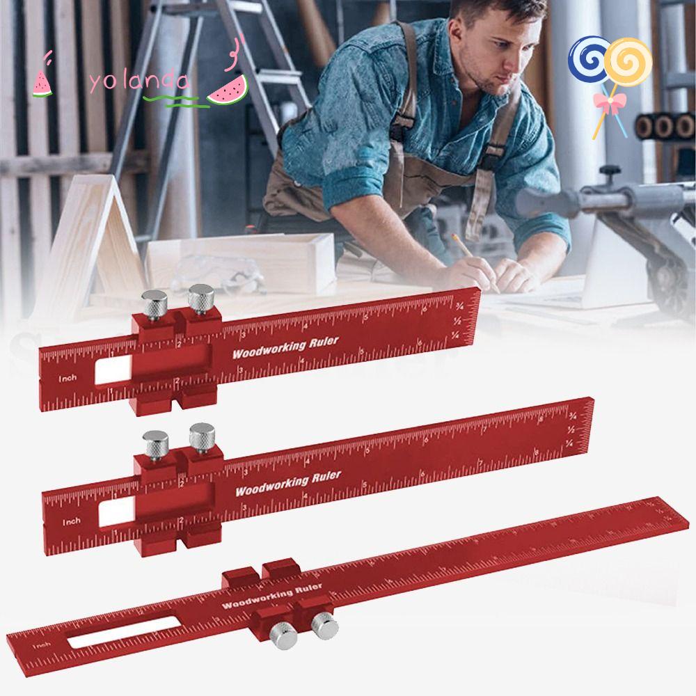 Bộ 3 Thước Đo Chiều Cao Bằng Nhôm Chuyên Dụng Cho Làm Mộc