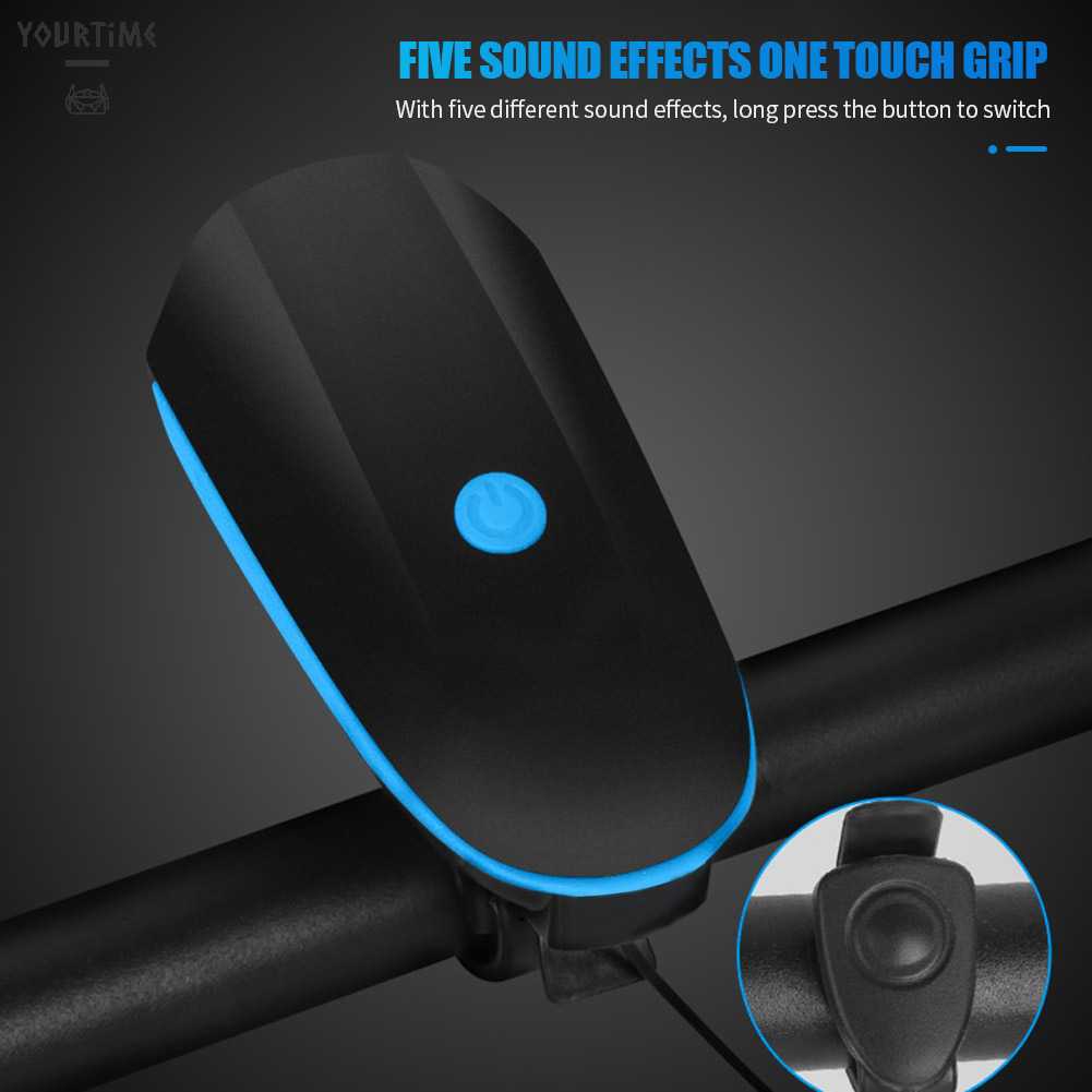 Đèn Pha LED 5W 240LM XPG Chống Thấm Nước Có Thể Sạc Lại Kèm Còi Cho Xe Đạp