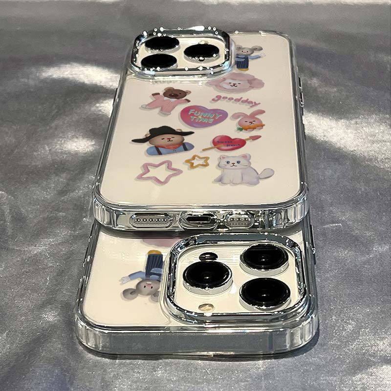 ✅Ốp Điện Thoại Mềm Chống Sốc In Hình Động Vật Cho Iphone 8 713 11Plus 12 Max 14Pro