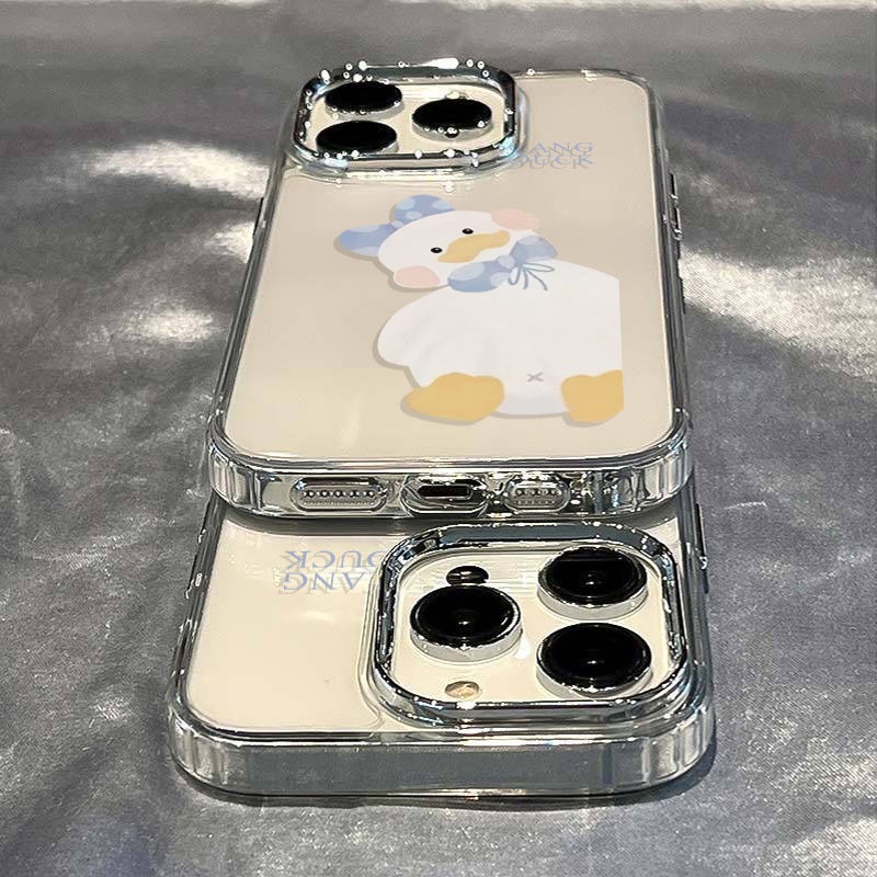 ✅Ốp Điện Thoại Mềm Chống Sốc Họa Tiết Vịt Màu Xanh Dương MWCB Cho Iphone 12 811 1314pro max7