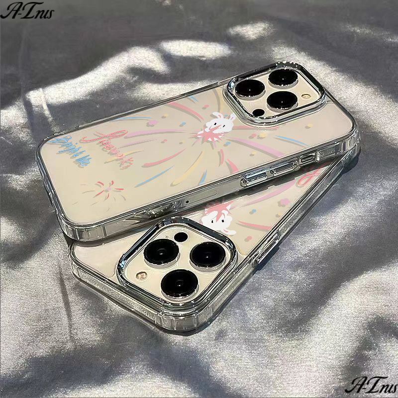 ✅Ốp Điện Thoại Mềm Chống Sốc In Hình Thỏ Pháo Hoa Cho Iphone 11 1214Pro78MaxPlus 13
