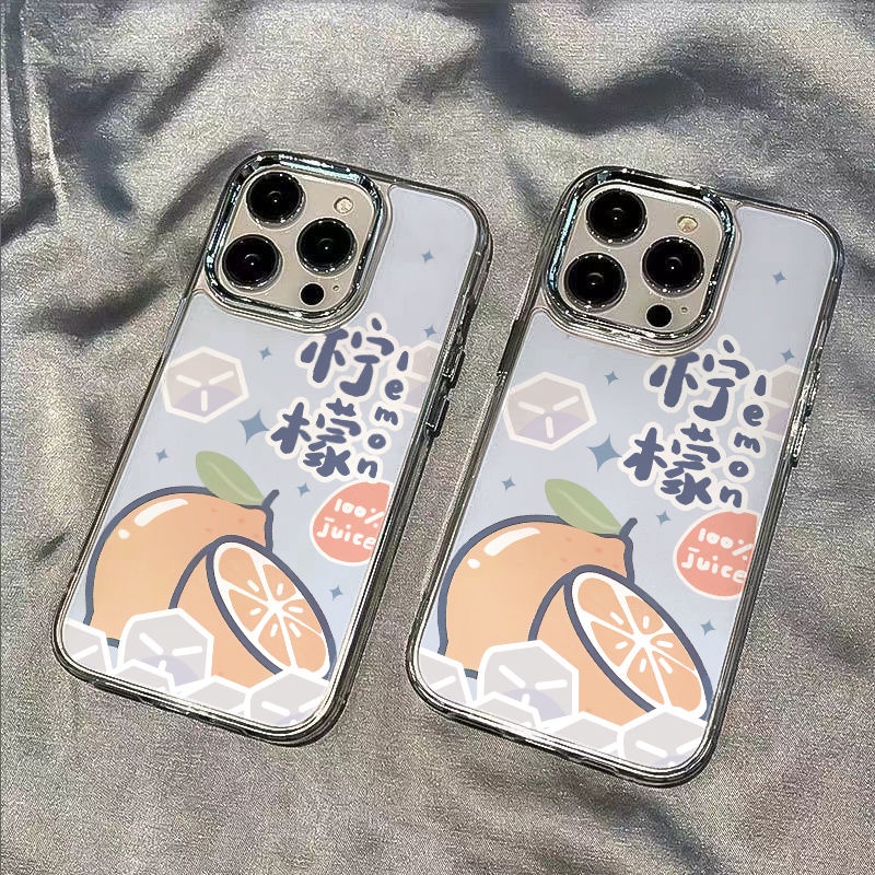 ✅Ốp Điện Thoại Mềm Chống Sốc Họa Tiết Quả Chanh Cho Iphone 12 8 11plus 14pro max 713 5HHT