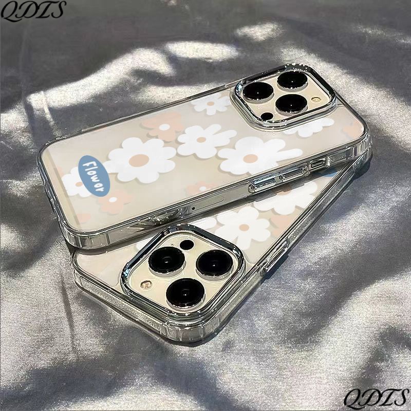 ✅Ốp Điện Thoại Dẻo Họa Tiết Hoa Cúc Đơn Giản Chống Sốc Cho iPhone12 / 14pro 11xs7max 13 plus8