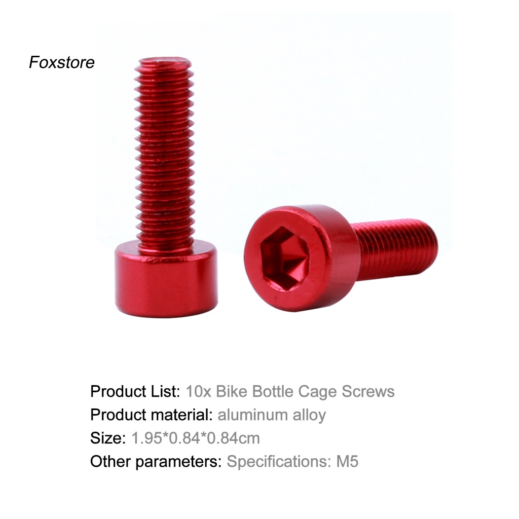 Set 10 Giá Đỡ Bình Nước Bền Chắc Có Ốc Vít Cố Định Cho Xe Đạp