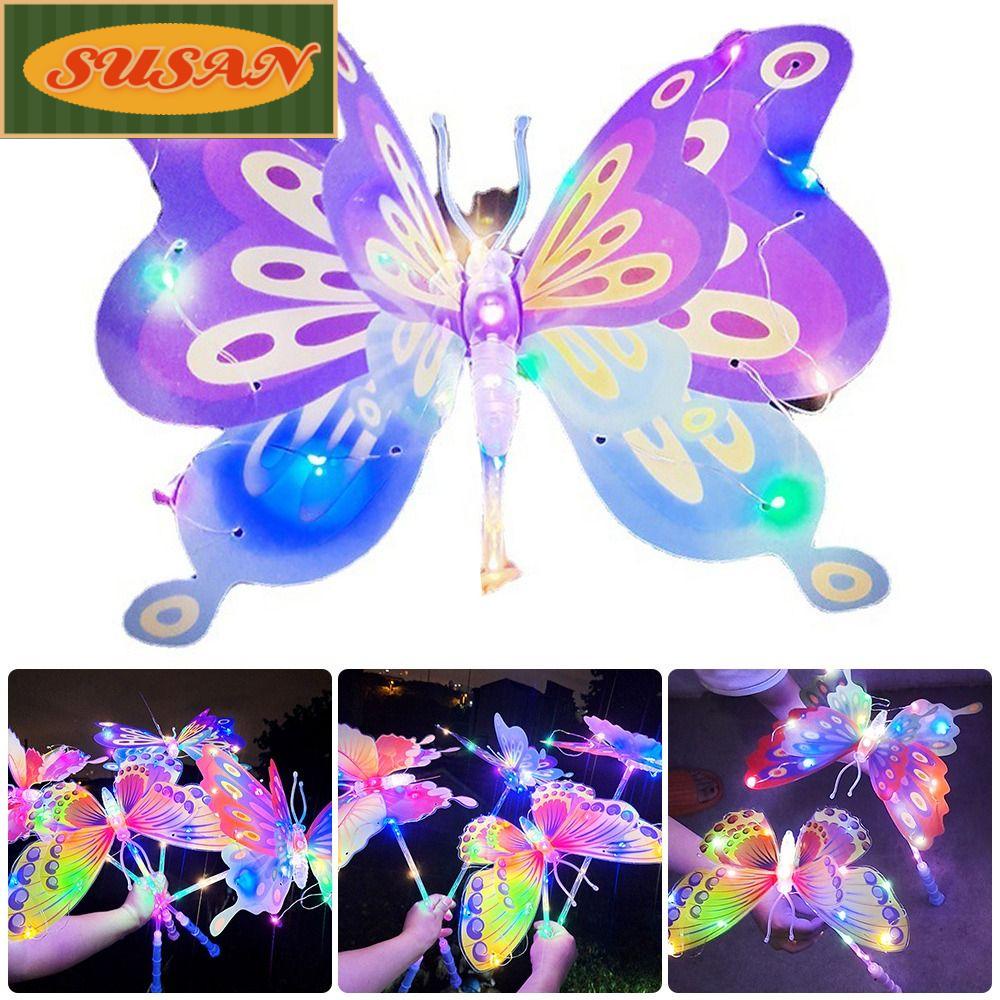 Đèn Lồng LED Cầm Tay 2 Kiểu Hình Bướm Dùng Làm Đạo Cụ Chụp Ảnh Cho Bé Gái