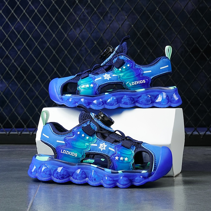 Xăng đan Da Chống Trượt Thoải Mái Thời Trang Đi Biển Mùa Hè Cho Bé Trai Và Gái