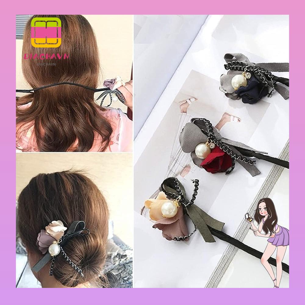 Kẹp Tóc Hình Hoa Phong Cách Cổ Điển Mới