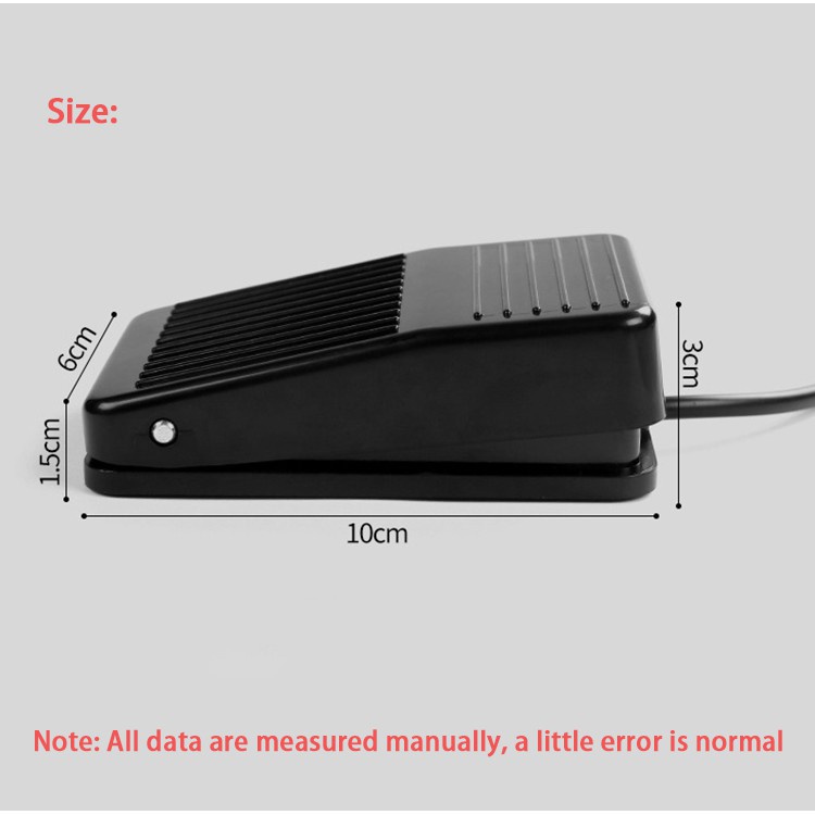 Bàn Đạp Chân Chống Trượt Bằng Nhựa Màu Đen Cho Máy Xăm