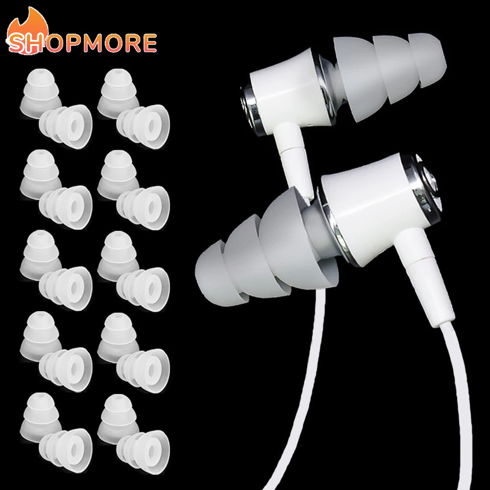 1 Cặp Nút Bọc Tai Nghe Nhét Tai / Nhét Tai Bằng Silicon Chống Trượt Thoải Mái