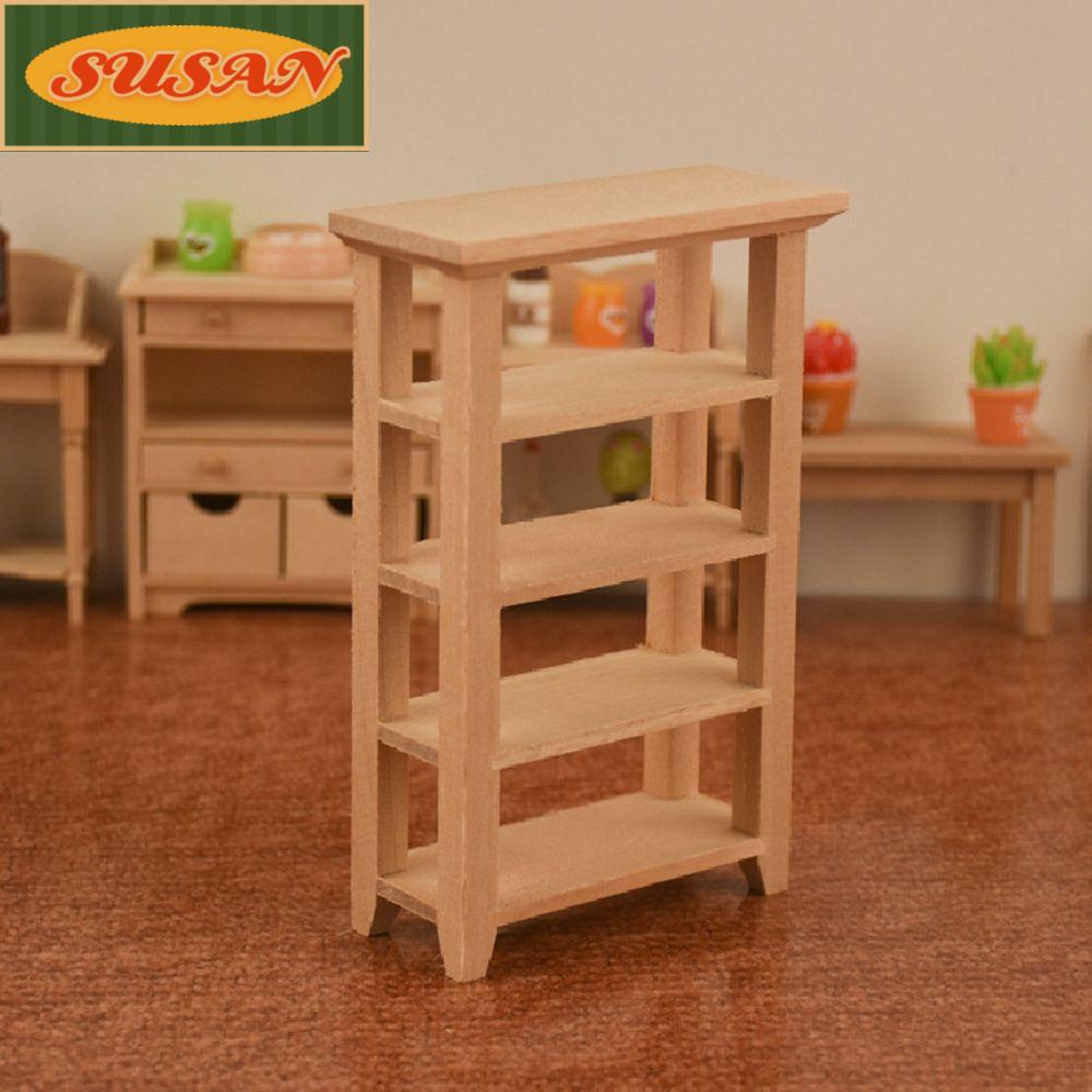 Kệ Sách Nhiều Tầng Mini Trang Trí Nhà Búp Bê Tỉ Lệ 1: 12