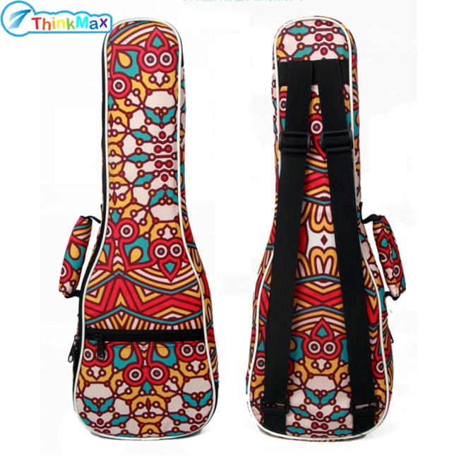 Túi Đựng Đàn Ukulele 23 Inch Đeo Vai Có Đệm Cotton Phong Cách Nhiệt Đới Ốp