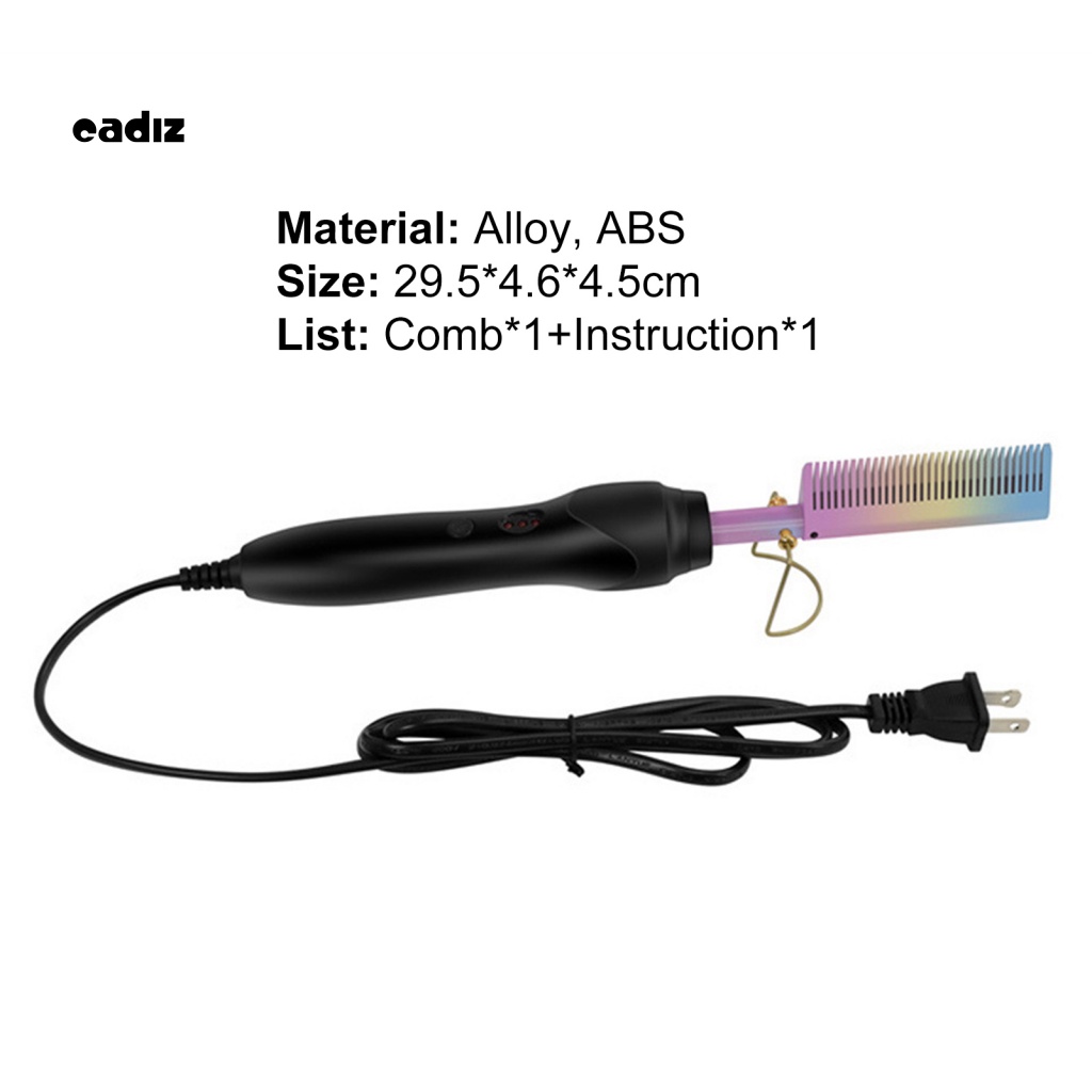 Lược Điện Chải Thẳng Tóc Đa Năng Bằng Hợp Kim Dễ Sử Dụng Cho Nữ