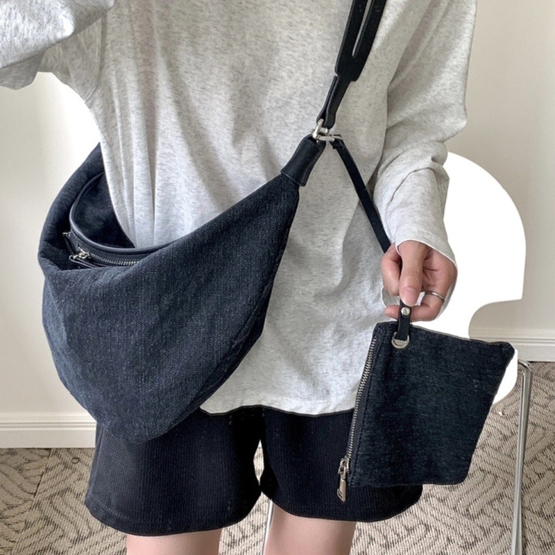 Túi Xách Denim Trọng Lượng Nhẹ Thời Trang Cho Nam Và Nữ