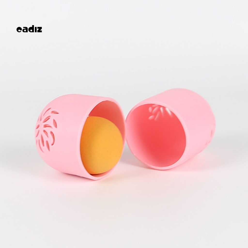 Hộp Đựng Mút Trang Điểm Hình Trứng Khoét Rỗng Thoáng Khí Chống Bụi Nhanh Khô