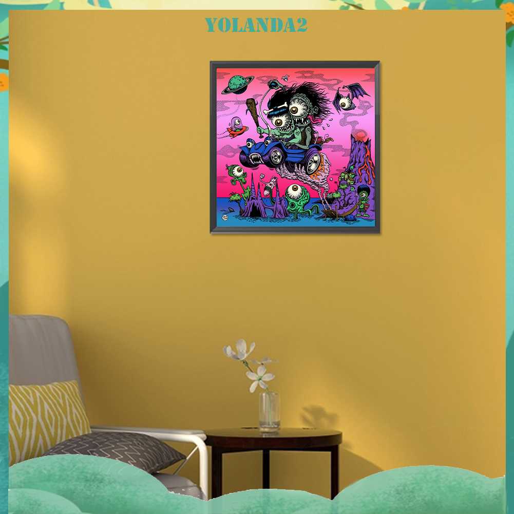 Tranh Đính Đá Kim Cương Toàn Bộ 5D DIY Hình Vẽ Thần Chết