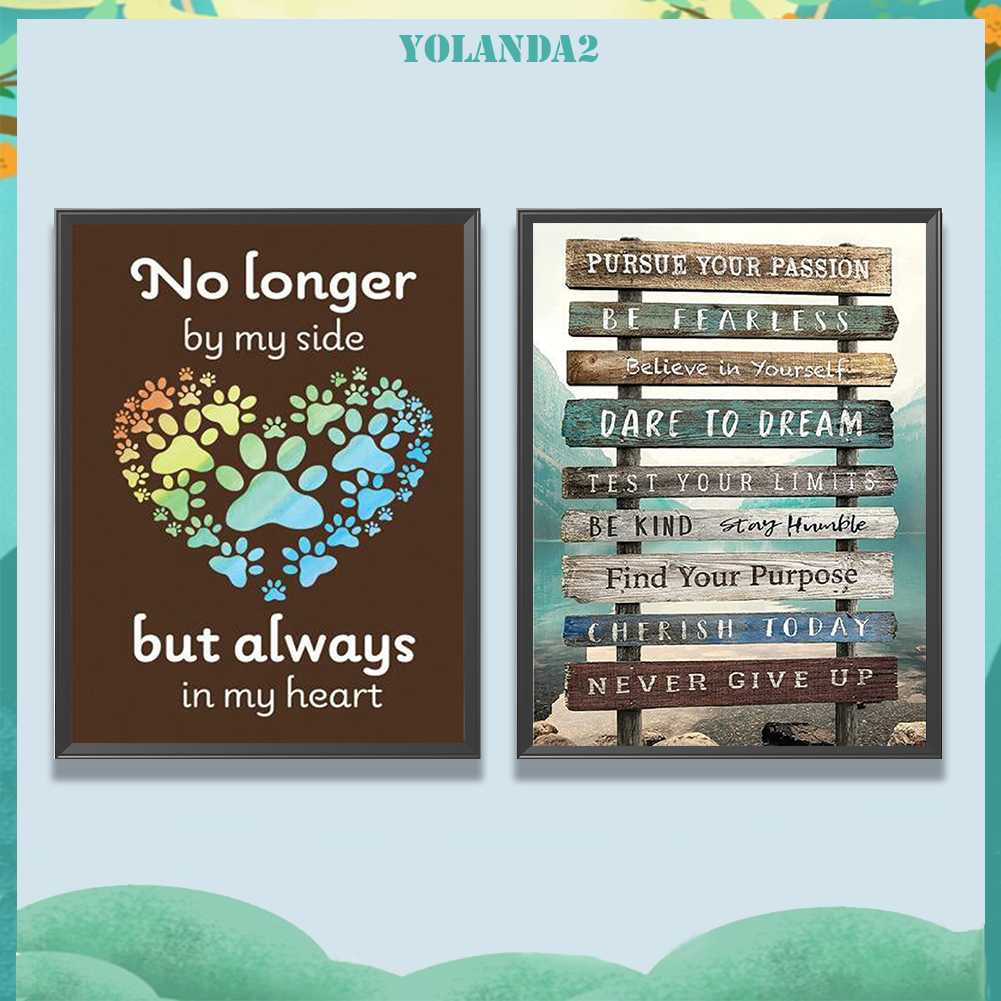 Tranh Đính Đá Kim Cương Toàn Bộ 5D DIY Hình Chữ Cái