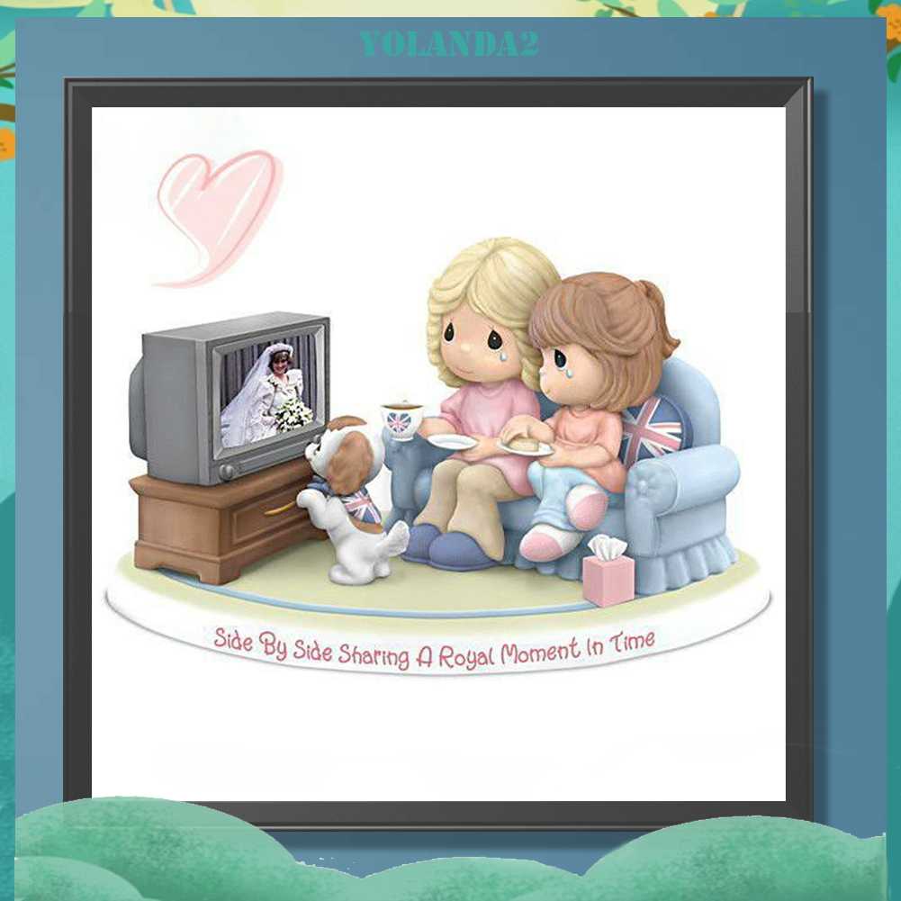 Bộ Tranh Đính Đá 5D Họa Tiết Hoạt Hình Độc Đáo DIY Dùng Trang Trí Nhà Cửa