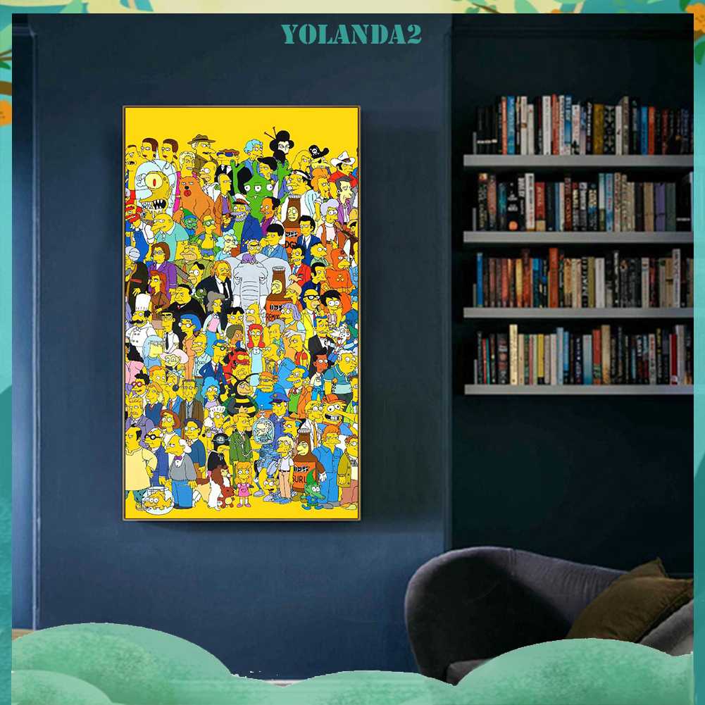 Tranh Đính Đá Kim Cương Toàn Bộ 5D DIY Hình Vẽ Simpsons