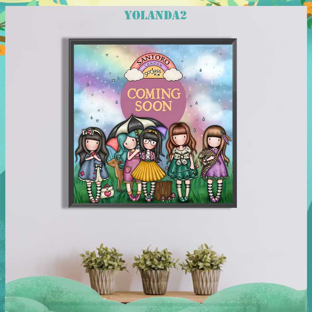 Tranh Đính Đá Kim Cương Toàn Bộ 5D DIY Hình Búp Bê