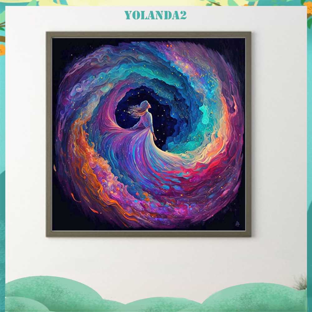 Tranh Đính Đá Kim Cương Toàn Bộ 5D DIY Hình Vẽ Cô Gái Trang Trí Nhà Cửa