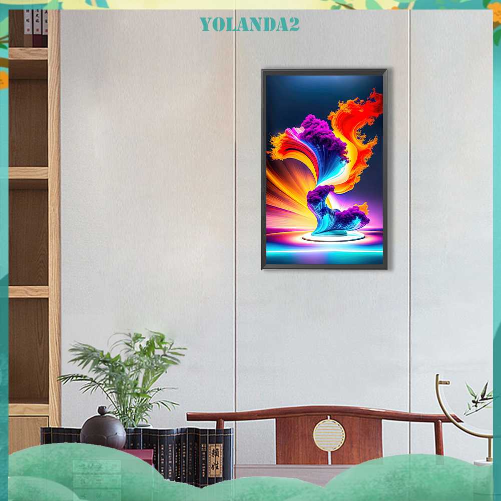 Tranh Đính Đá Kim Cương Toàn Bộ 5D DIY Hình Vẽ Trừu Tượng Trang Trí Nhà Cửa