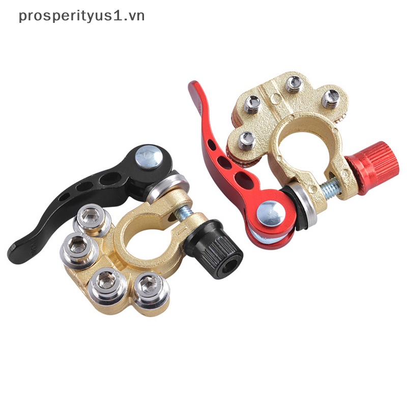 1 [Prosperityus] Set 2 Đầu Nối Dây Cáp Tháo Gỡ Nhanh Cho Xe Hơi