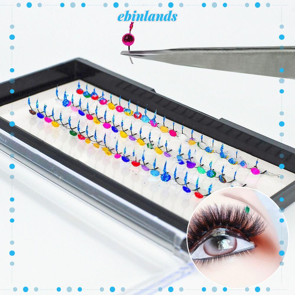 Hộp 60 Lông Mi Giả Nhiều Màu Sắc Lấp Lánh DIY