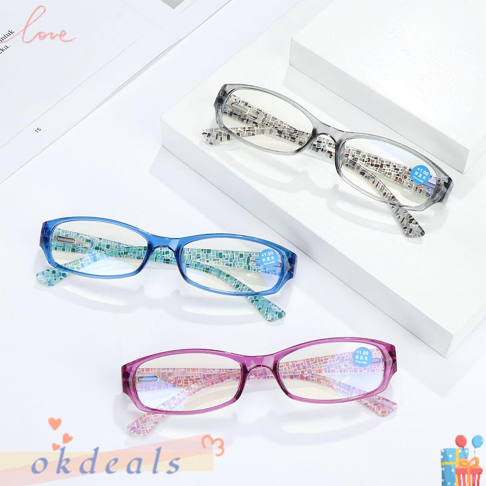 Kính Đọc Sách Gọng Hoa Siêu Nhẹ Phong Cách Vintage Thời Trang