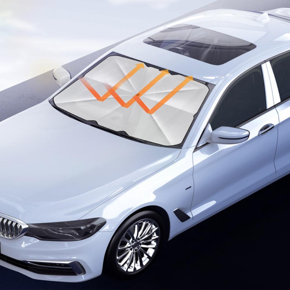 DARNELL Dù Che Nắng Cổ Chữ V Có Thể Gập Lại Kèm Túi Đựng Tiện Dụng Cho Xe Hơi